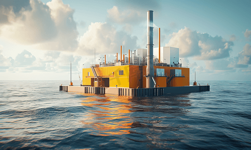 海上风力发电摄影照片_海上新能源发电