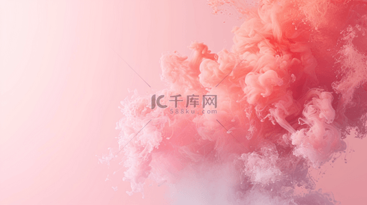 创意感手绘背景图片_红色烟雾感创意背景3