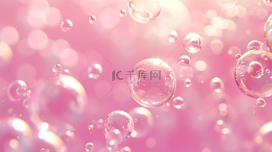 粉色水晶泡泡可爱背景15