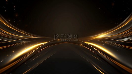 流光星河背景图片_黑金色质感流光线条纹理隧道背景9