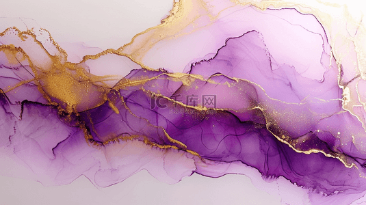 紫金色渐变纹理质感流线的背景9