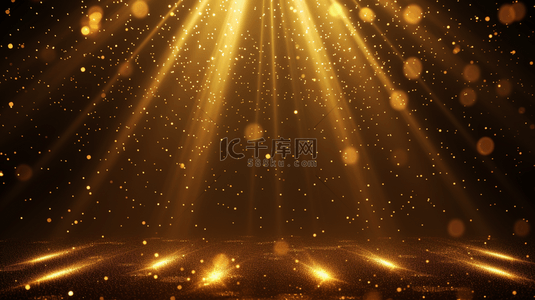 黑金色光线光束照射在舞台上的背景8