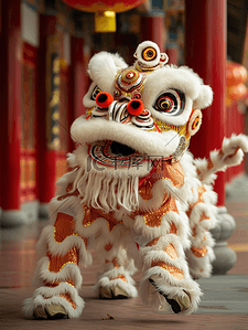 喜庆舞狮背景背景图片_中国风传统舞狮背景4