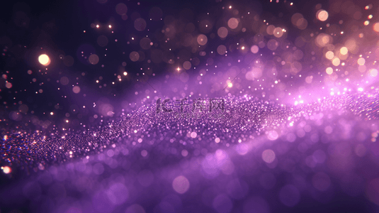 紫色浪漫星光闪耀的空间内背景5