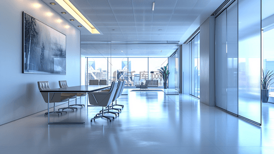 高端大气商务公司大楼走廊会议室的图片15