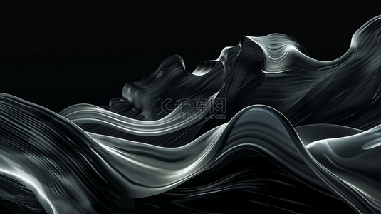 黑色质感线条流线抽象艺术的背景2