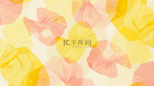 装饰平面背景图片_扁平化黄色树叶平铺装饰的背景15