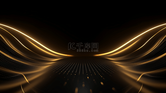 黑金色质感流光线条纹理隧道背景5