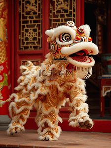 经典传统背景图片_中国风传统舞狮背景5