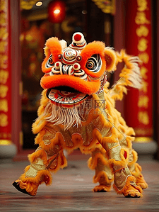 国风表演背景图片_中国风传统舞狮背景12