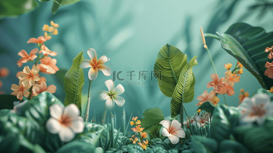 公告栏边框背景图片_复活节花束边框创意背景8