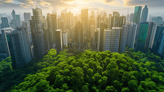 绿色城市环保背景背景图片_未来绿色生态建筑背景10