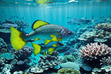 海底生物风景摄影图片