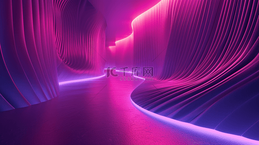 紫色立体空间感图形沙发的背景10