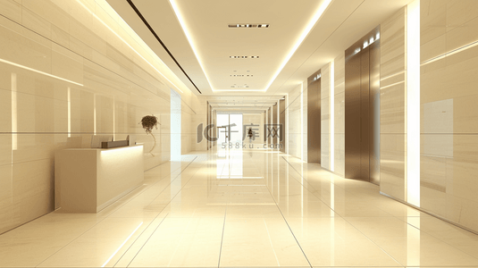 远程会议虚拟背景图片_高端大气商务公司大楼走廊会议室的图片14