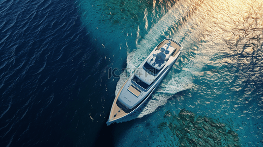 行驶在海里快艇图片背景