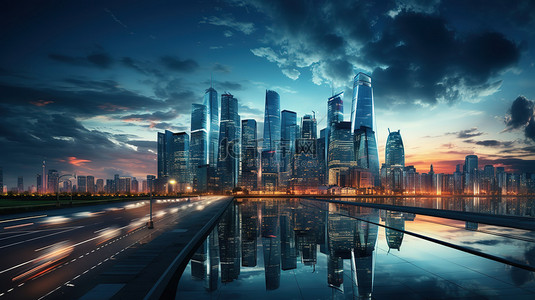济南cbd背景图片_高耸的摩天大楼商务金融背景图片