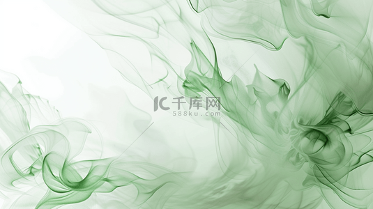 丝绸质感背景图片_绿色烟雾感抽象背景4
