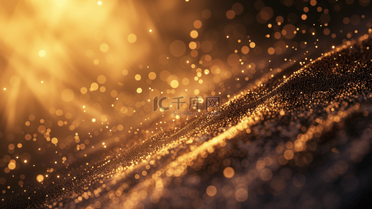 金黄色光芒星光闪烁的背景图17