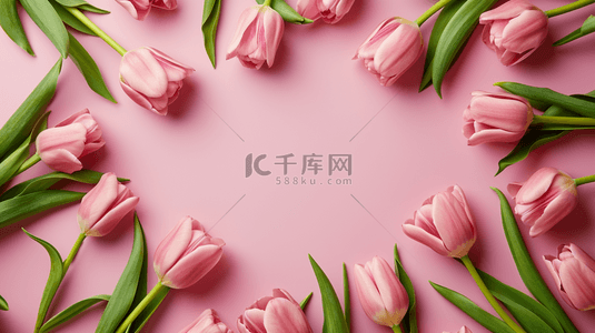 叶片背景背景图片_浪漫女神节玫瑰花摆放的背景图8