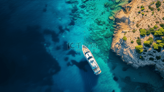 大海背景图片_行驶在海里快艇图片背景