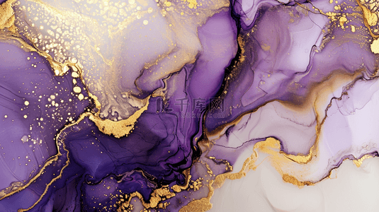 紫色金色渐变背景图片_紫金色渐变纹理质感流线的背景4