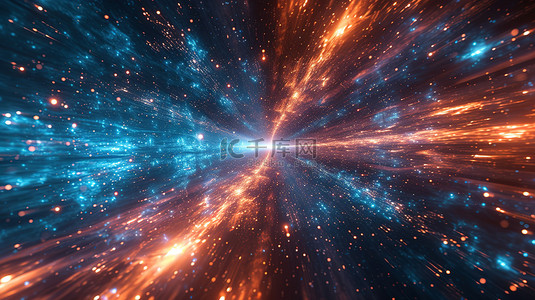 速度背景背景图片_粒子运动轨迹太空速度背景素材