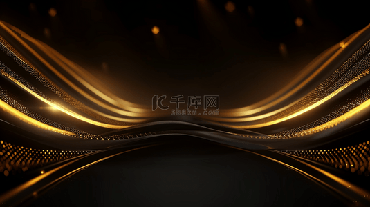 金色流光背景图片_黑金色质感流光线条纹理隧道背景11