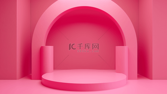 粉红色唯美简约舞台质感背景18