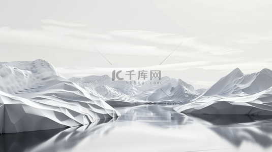 青海雪山背景图片_冰天雪地连绵高山背景8