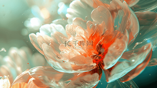 鲜花透明背景图片_一朵盛开的鲜花唯美背景2