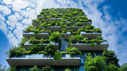 环保背景图片_未来绿色生态建筑背景23