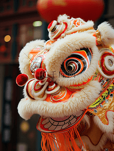 中国风传统舞狮背景0