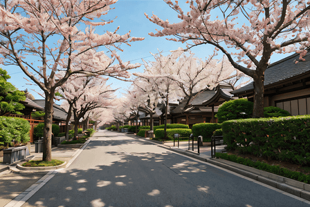 日本樱花季摄影照片_日本旅游樱花风景摄影照片5