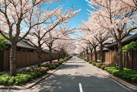 日本旅游樱花风景摄影照片
