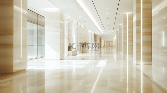 招生会议背景图片_高端大气商务公司大楼走廊会议室的图片4