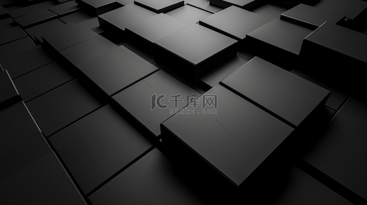 几何方块图案背景图片_黑色方块方格排列图案图形的背景16