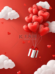 情人节促销心形气球礼物设计