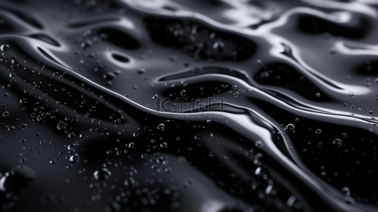 背景质感装饰背景图片_黑色质感装饰布上水珠水流的背景17