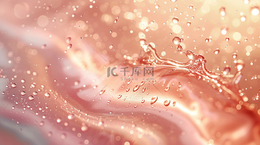 飞溅的水花素材背景图片_浅粉色的水花飞溅素材