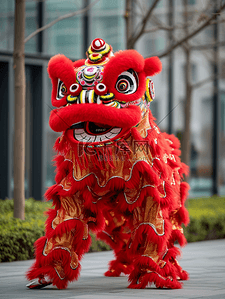 中国风传统舞狮背景7