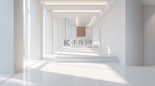 白色简约现代时尚感室内装饰空间背景26