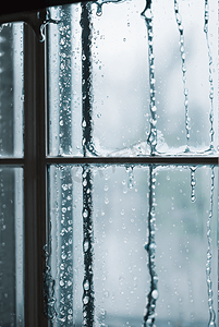 下雨玻璃窗摄影照片_被雨水打湿的玻璃窗户摄影图片7