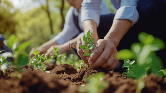 植树节绿色家园背景图片_植树节团队合作植树活动背景21