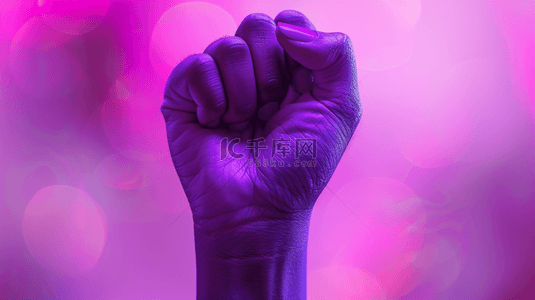 中考加油站背景图片_紫色紧握拳头背景6