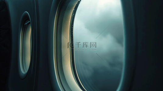 高空中机窗外白云背景6