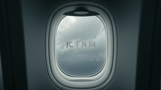 高空中机窗外白云背景2