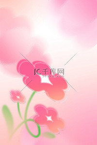 妇女节背景图片_三八妇女节粉色花朵弥散风背景