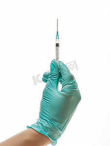 护士准备注射疫苗手部特写