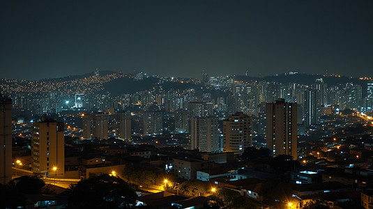 城市星空图片摄影照片_航拍夜晚城市星空的摄影15图片